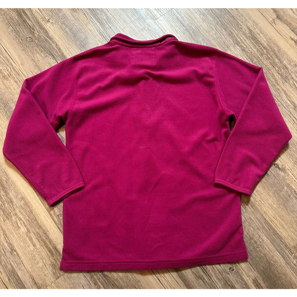 Vintage Rugby Northwest Columbia Knit Pink 1/4 Zip Pullover USA Made Size Small - Picture 5 of 5